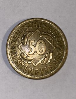 Münzen Weimarer Republik 50 Rentenpfennig 1924 A - Cottbus