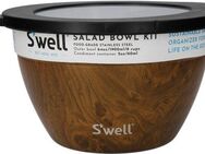 S'well Salatschüssel S'well Onyx Salad Bowl Kit, 1.9L, Edelstahl, (3-tlg), Therma-S'well®-Technologie, vakuumisolierten Außenschale