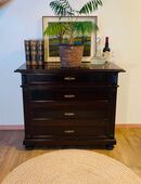 Antike Gründerzeit Kommode 1890er,4 Schubladen, schöne Beschläge, Holzkommode, Hingucker in 74831