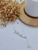 Personalisierte Signatur Namenskette Sterling Silber 925 in 48683