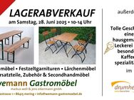 Lagerabverkauf für Biergartenmöbel am 28.6.2025 - Mering