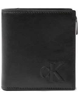 Calvin Klein Jeans Geldbörse SCLPTD IMPRSSN CMPCT, Herren Geldbeutel, Portemonnaie mit CK-Logoemblem