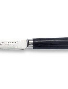 ECHTWERK Damastmesser Damaszener, Schälmesser, ergonomischer Griff, Pakkaholz, hochwertiger Damaststahl