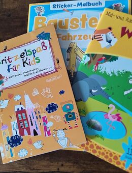 Stickerbuch Rätselblock Malheft Kinder Baustelle Tiere NEU unbenutzt - Hannover