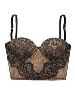 LASCANA Corsage aus Soft-Mesh und feiner Spitze, mit abnehmbaren Trägern, sexy Dessous