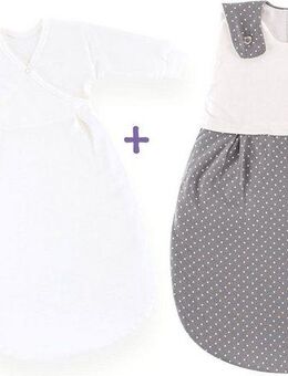 Träumeland Babyschlafsack Set Pünktchen grau (Packung, 3 tlg., 3er-Pack)