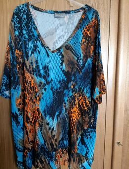 Ulla Popken Tshirt Gr. 54/56 blau/orange - Frankfurt (Main) Zeilsheim