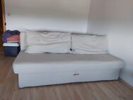 Sofa mit Schlaffunktion plus Pouffe Schnäppchen - Bubsheim