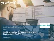 Working Student for Creative Tutorial Development (m/f/d) - Heidelberg