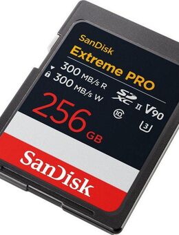 Sandisk SDXC Extreme PRO Speicherkarte (256 GB, UHS-I Class 10, 300 MB/s Lesegeschwindigkeit)