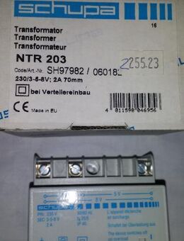 NTR 203 Schupa Transformator mit 3 5 8V 2A neu in OVP. - Berlin Friedrichshain-Kreuzberg