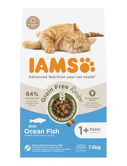 IAMS Advanced Nutrition Grain Free mit Seefisch - Sparpaket: 2 x 7,5 kg
