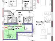 Neubau 3-Zi Eigentumswohnung Nr. 5 mit 98,2m² im DG in Mettlach-Keuchingen - Mettlach