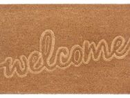 HANSE Home Fußmatte Welcome, Türmatte, rechteckig, Höhe: 15 mm, Kokos, Schmutzfangmatte, Outdoor, Rutschfest, Innen, Kokosmatte, Flur