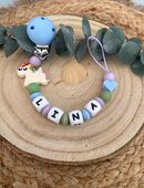 Schnullerkette mit Namen personalisiert Geschenk Geburt Taufe in 45770