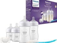 Philips AVENT Babyflasche Natural Response Starter-Set für Neugeborene SCD838/11, 4 Flaschen, ultra soft Schnuller und Flaschenbürste