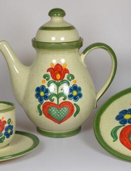 Kaffeeservice Jasba Keramik - Blumendekor 590864 - 1980er komplett - Hamburg
