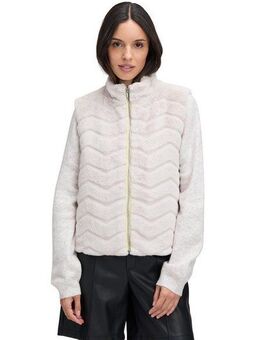 Cartoon Plüschweste Cartoon Damen Fake Fur-Weste mit hohem Kragen