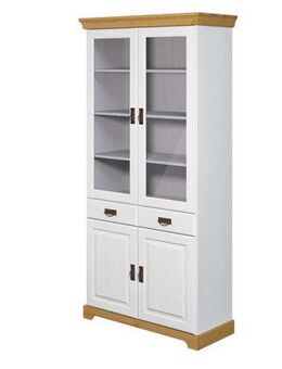 Home affaire Vitrine Rügen zertifiziertes Massivholz, Höhe 192 cm, im Landhausstil