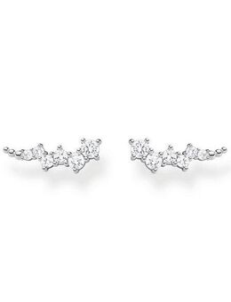 THOMAS SABO Paar Ohrstecker Ear climber weiße Steine, H2157-051-14, H2157-414-14, mit Zirkonia (synth)