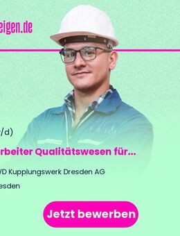 Mitarbeiter Qualitätswesen für 3D-Messtechnik (m/w/d) - Dresden