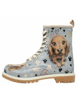 DOGO Longe Boots Schnürstiefel Bad Boy Damen Stiefeletten Schnürboots Vegan