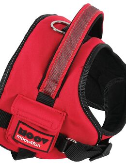 Zolux Moov Comfort Verstellbares Hundegeschirr, rot - Größe S: 50 - 66 cm Brustumfang