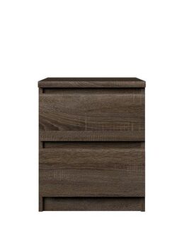 INOSIGN Nachttisch Naia, 2 Schubladen, Aufbewahrung für das Schlafzimmer, grifflose Front, mit 2 Schubladen, Breite 40 cm, Höhe 50 cm