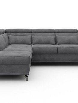 sit&more Ecksofa Cabrio L-Form, B: 274 cm, mit Sitztiefen-, Arm- & Kopfteilverstellung, 3 Nierenkissen, Federkern, optional Bettfunktion und Stauraum