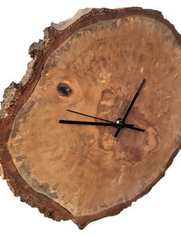 Große Wanduhr Kaminuhr aus Birke gestockt mit Quarzuhrwerk - Halle (Saale)