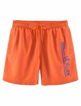 s.Oliver Badeshorts Philip mit Logo-Print im Used-Look