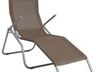 MERXX Gartenliege XXL, Stahl/Textil, inkl. Kopfkissen