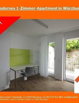 ! Moderne 1-Zimmer-Apartment, mit Balkon in Würzburg Nähe Uni-Klinik ! - Würzburg