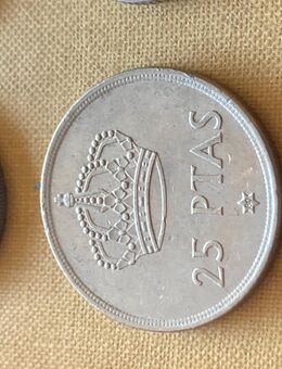 Münze Münzen Umlaufmünze Spanien 25 Pesetas 1975 im Stern 80 - Alzey