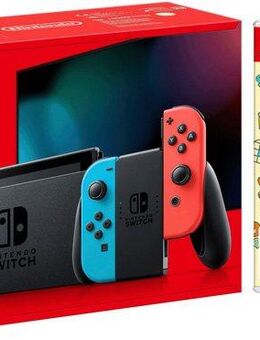 Nintendo Switch Switch Neon r/b + Gratis Big Brain Academy: Kopf an Kopf (UVP 29,99)