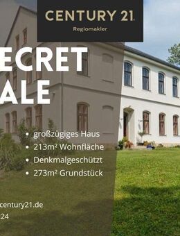 Denkmalgeschütztes Haus mit großzügiger Nutzfläche in ruhiger Lage - Kroppenstedt