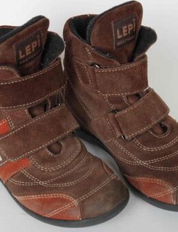 Kinderschuhe Lepi Gr. 31. Halbhoch, braun, Velour - Münster