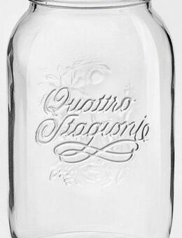 Bormioli Rocco Einmachglas Quattro Stagioni, Glas, (Set, 6-tlg., 6 Stück, 1,5l Fassungsvermögen), luftdicht verschließbar