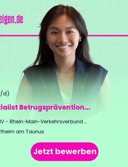Spezialist Betrugsprävention (m/w/d) - Hofheim (Taunus)