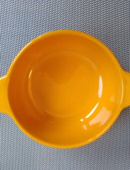 Gelbes Melitta-Schälchen mit Griffen, Müslischale, Suppentasse - Hannover Vahrenwald-List