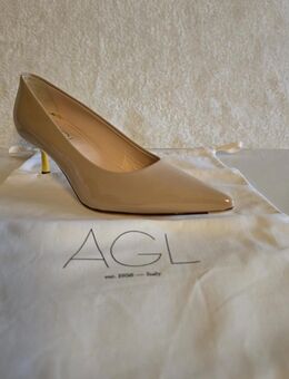 AGL Attilio Giusti Leombruni Damen Lackleder Pumps Basic Gelb Gr. 37 / 37,5 NEU - Geseke