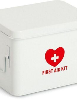 Zeller Present Aufbewahrungsbox Metall, weiß, robust, dekorativ, flexibles Ordungssystem