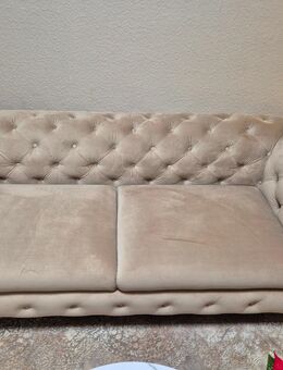 Ecksofa Ashley beige mit Ottomane 305x200cm - Köln
