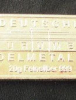 Silberbarren Sammlerbarren Firma Aurumed Selten Silber 999 20 Gramm - Bottrop