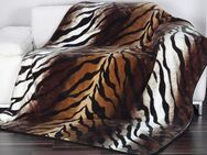 Wohndecke Königstiger, Gözze, Animalprint, Kuscheldecke