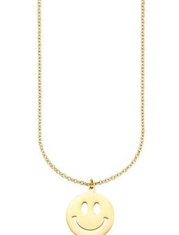 KangaROOS Kette mit Anhänger Schmuck Geschenk, Halskette Smiley Ankerkette