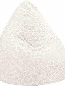 Sitting Point Sitzsack Sitzsack FLUFFY HEARTS L, Plüschsitzsack mit Herzoptik