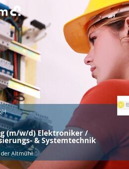 Ausbildung (m/w/d) Elektroniker / Automatisierungs- & Systemtechnik - Dietfurt (Altmühl)