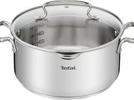 Tefal Kochtopf Duetto+, Edelstahl 18/10, hochglanzpoliert, Glasdeckel mit Siebfunktion