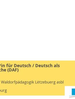 Fachlehrer*in für Deutsch / Deutsch als Fremdsprache (DAF)